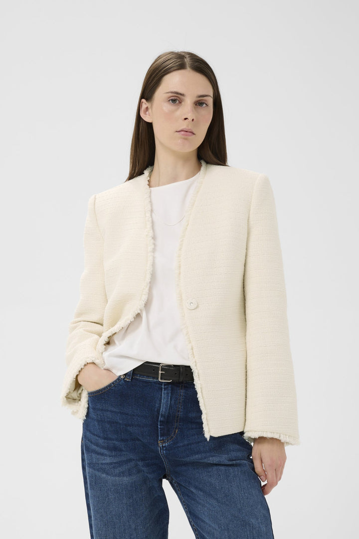 Cheyanneiw Blazer Whisper White | Blazer | Smuk