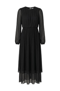 Chiffon Maxi Dress Black