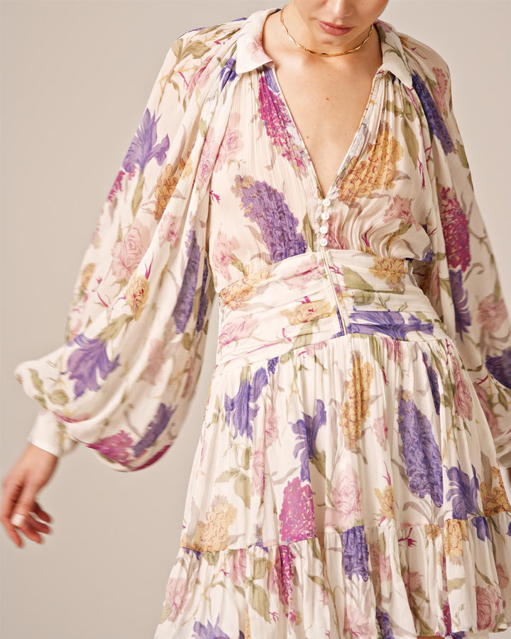 Chiffon Mini Dress Flower Garden | Kjoler | Smuk - Dameklær på nett