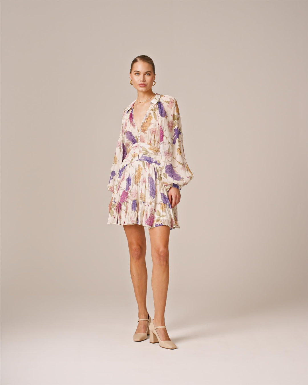 Chiffon Mini Dress Flower Garden | Kjoler | Smuk - Dameklær på nett