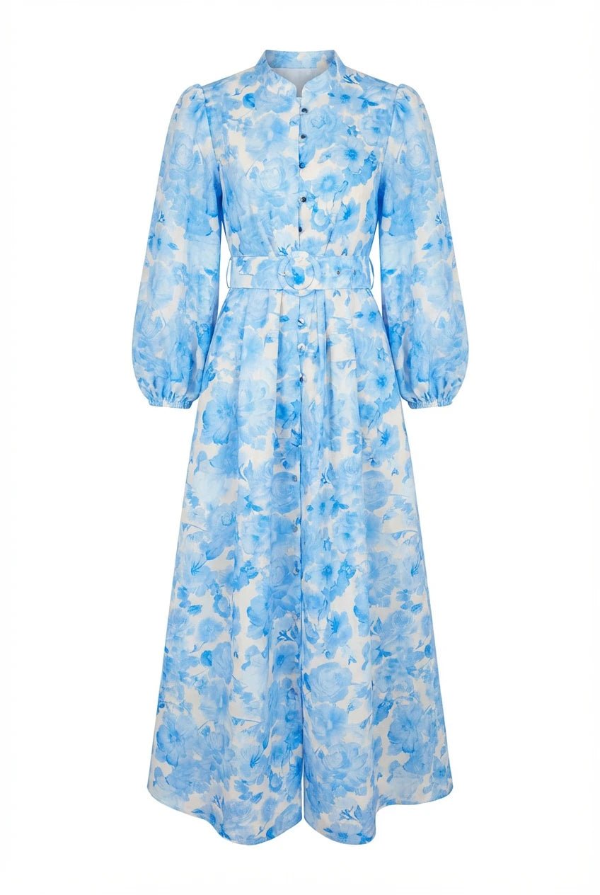 Chloe Maxi Dress Blue | Kjoler | Smuk