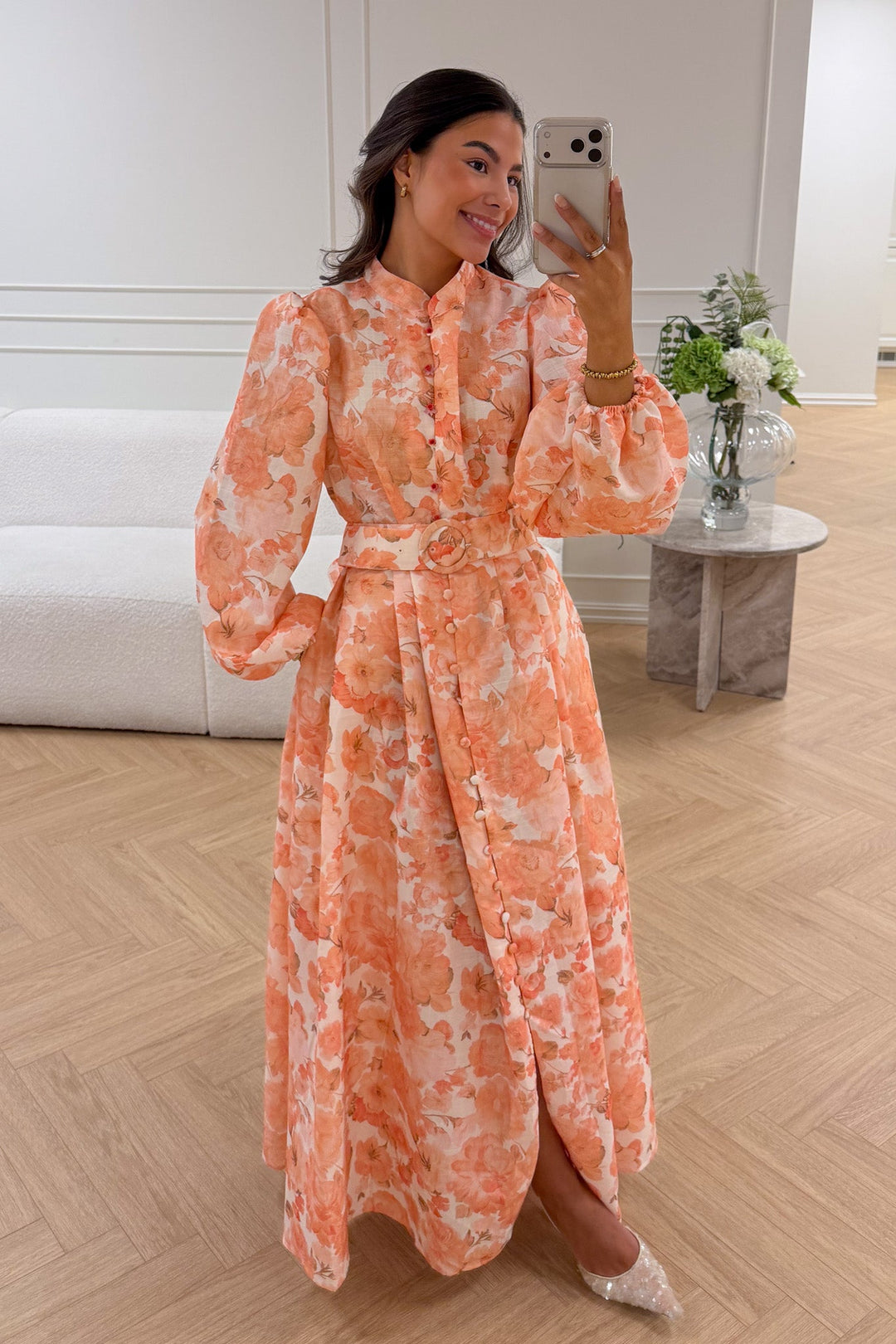 Chloe Maxi Dress Orange | Kjoler | Smuk