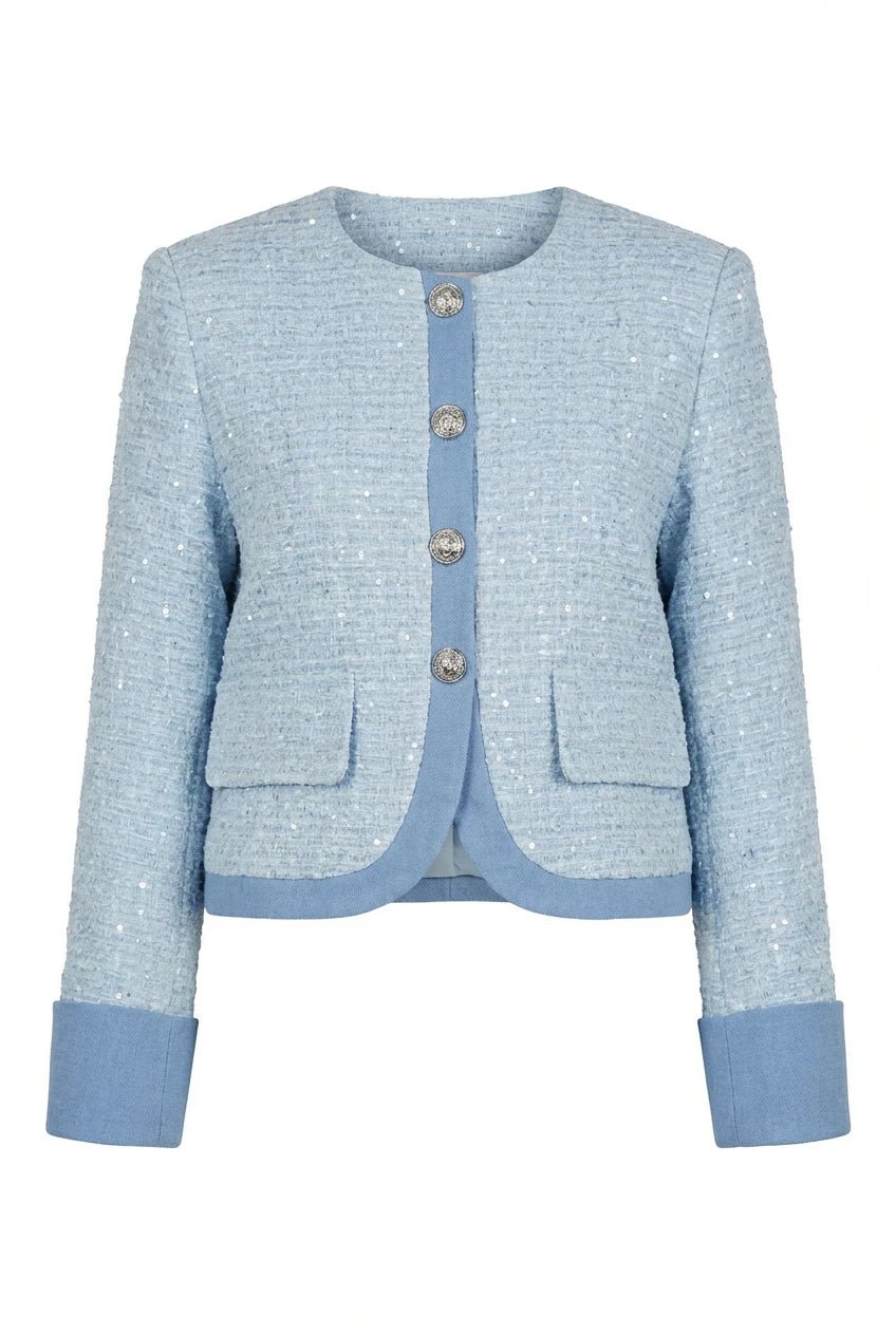 Choklate Blazer Collar Bleu Ciel | Yttertøy | Smuk