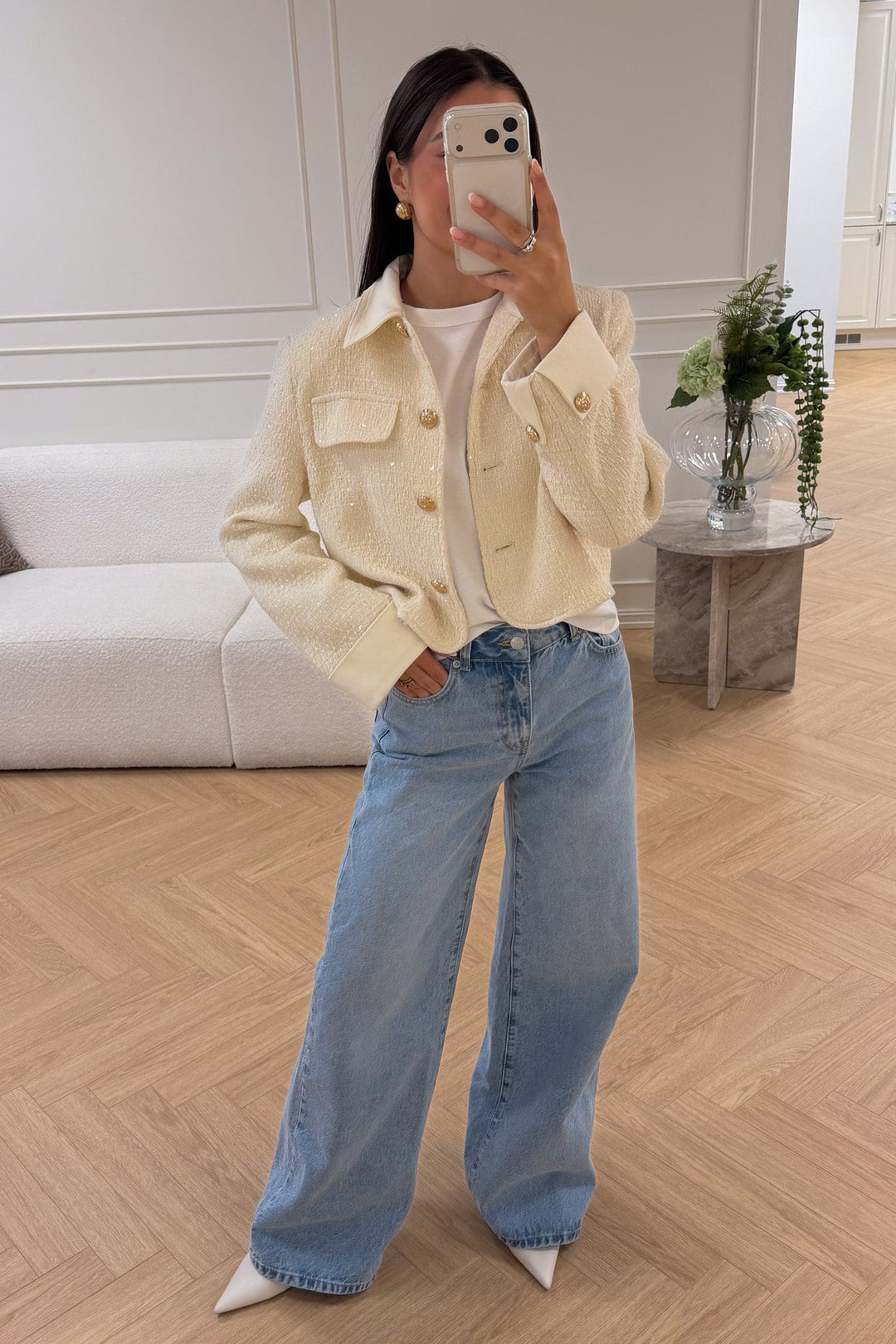 Choklate Blazer Collar Ecru | Yttertøy | Smuk