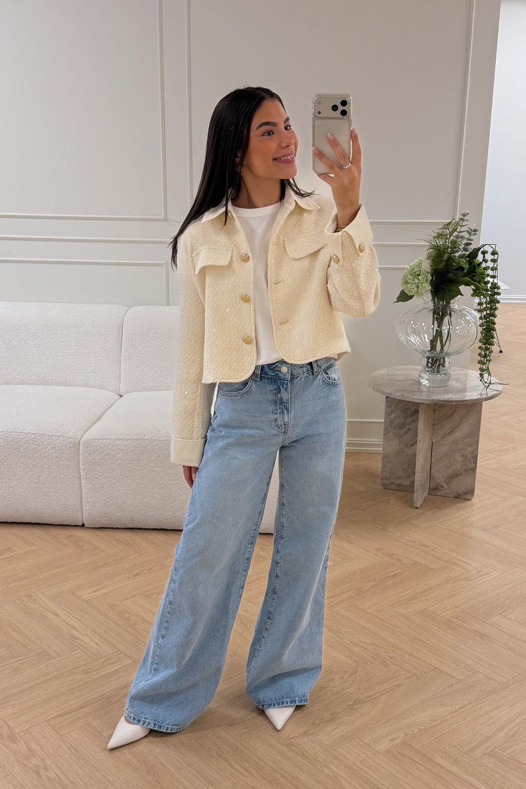 Choklate Blazer Collar Ecru | Yttertøy | Smuk