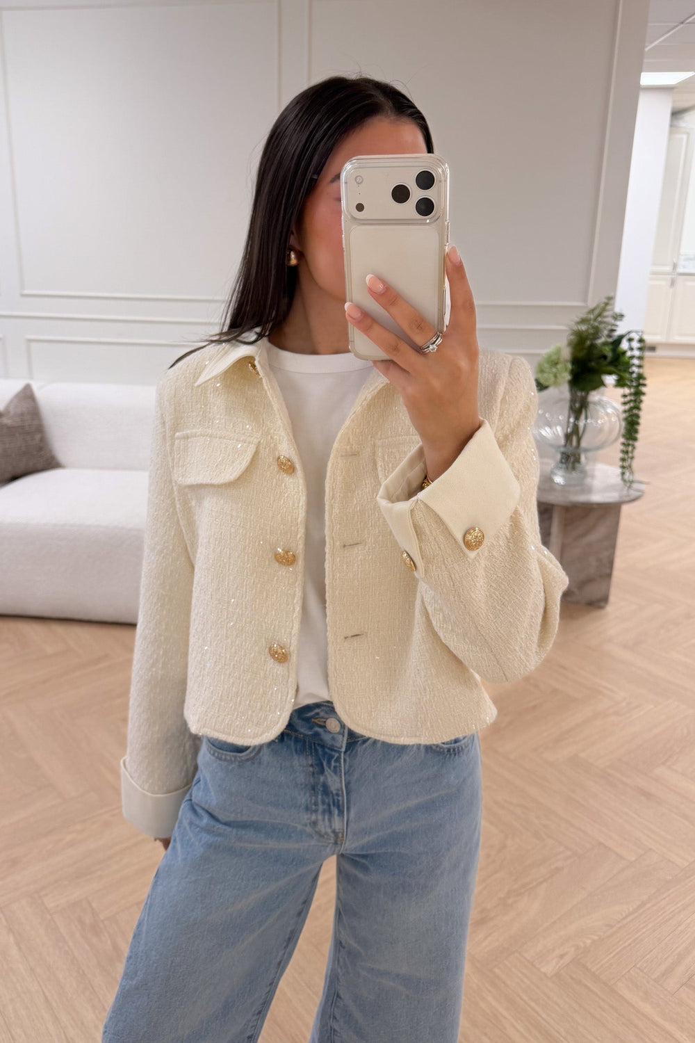 Choklate Blazer Collar Ecru | Yttertøy | Smuk