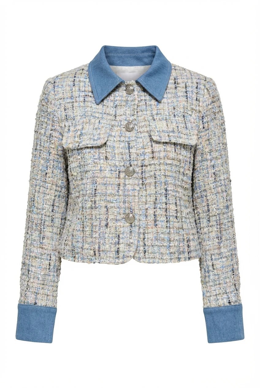 Choklate Tweed Jacket Bleu Ciel | Yttertøy | Smuk