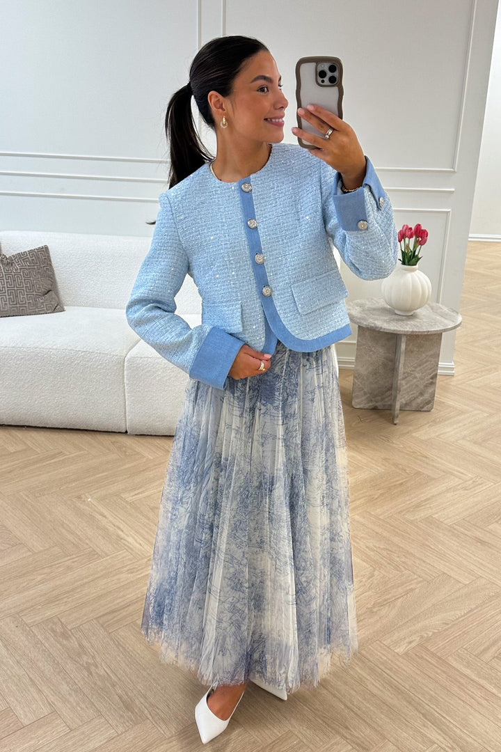 Choklate Tyll Skirt Ecru Print | Skjørt | Smuk