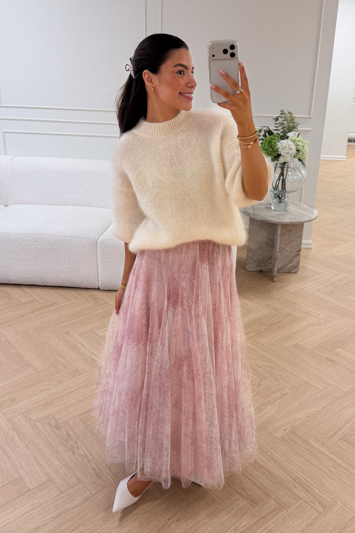 Choklate Tyll Skirt Pink Print | Skjørt | Smuk