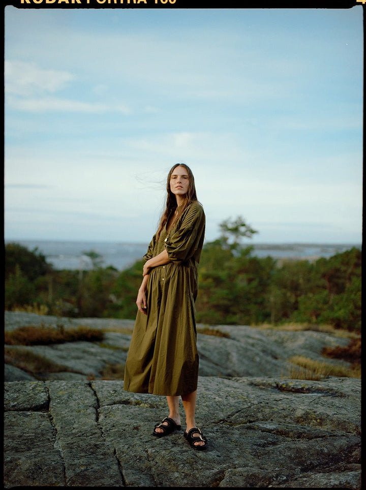 Christine Dress Khaki | Kjoler | Smuk