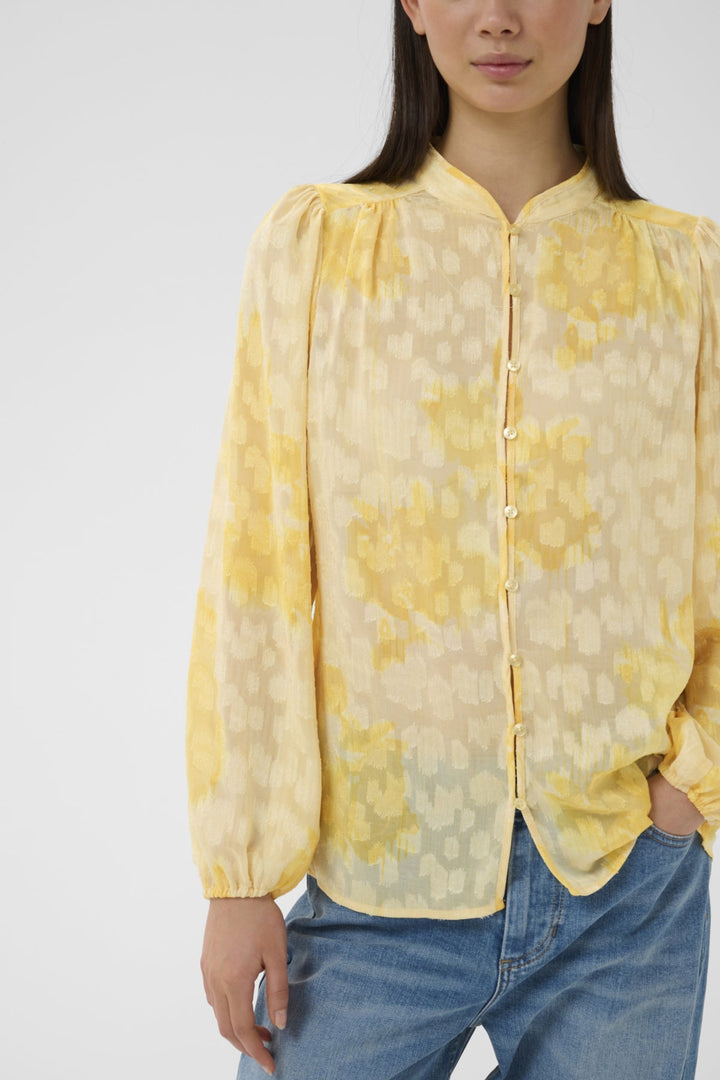 Cielleiw Shirt Yellow Illuminating Floral | Skjorter og bluser | Smuk