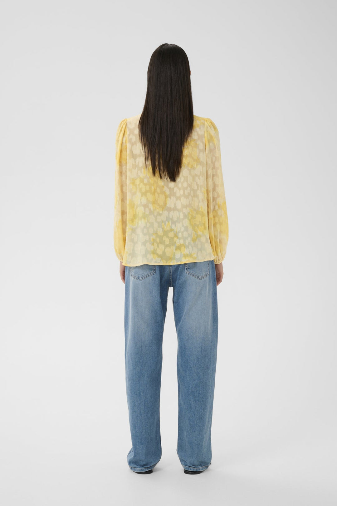 Cielleiw Shirt Yellow Illuminating Floral | Skjorter og bluser | Smuk