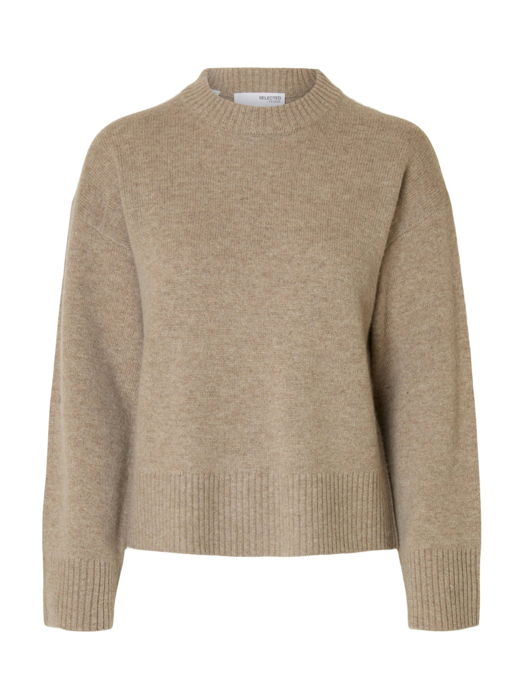 Cille Cashmerelend Ls Knit O - Neck Irish Cream | Genser | Smuk - Dameklær på nett
