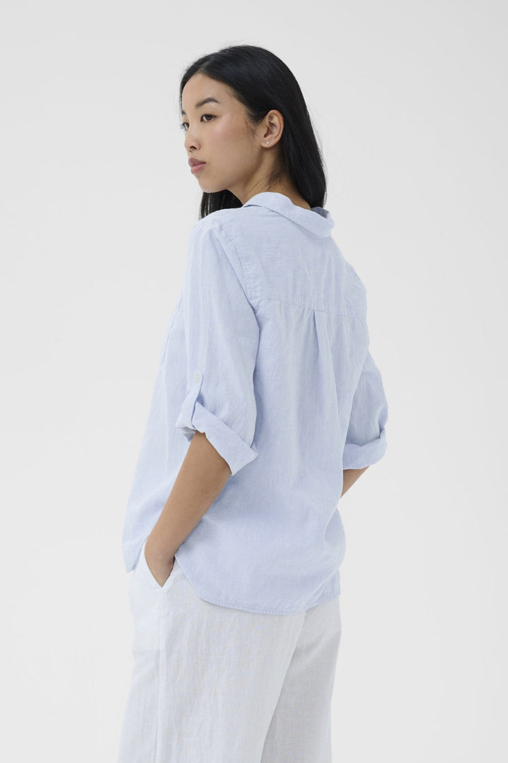 Cindie Shirt Light Blue Chambray | Skjorter og bluser | Smuk