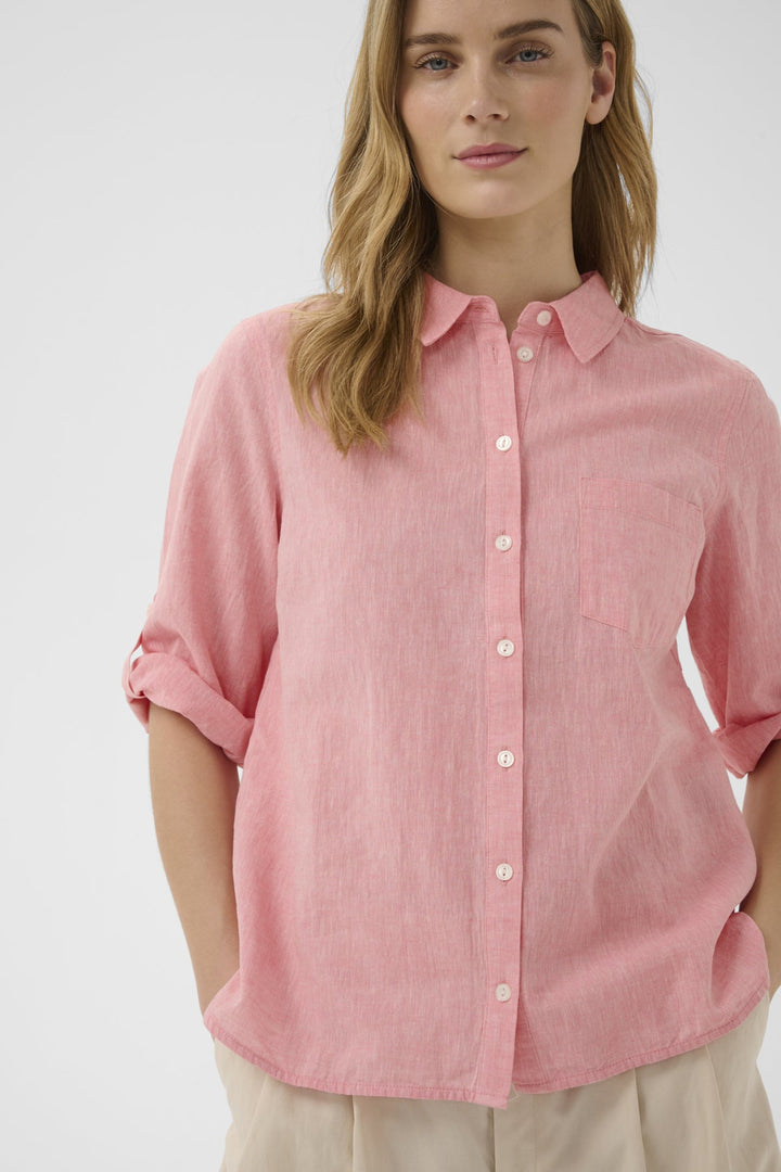 Cindie Shirt Rose Chambray | Skjorter og bluser | Smuk