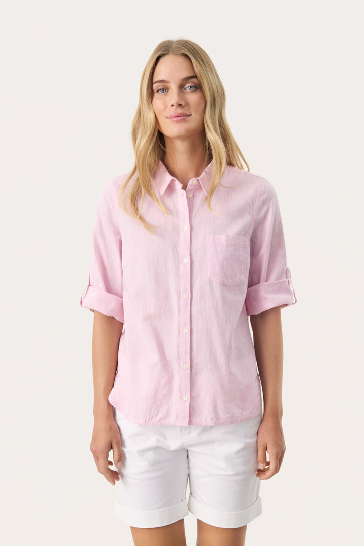 Cindiepw Shirt Pink Nectar Chambrey | Skjorter og bluser | Smuk - Dameklær på nett