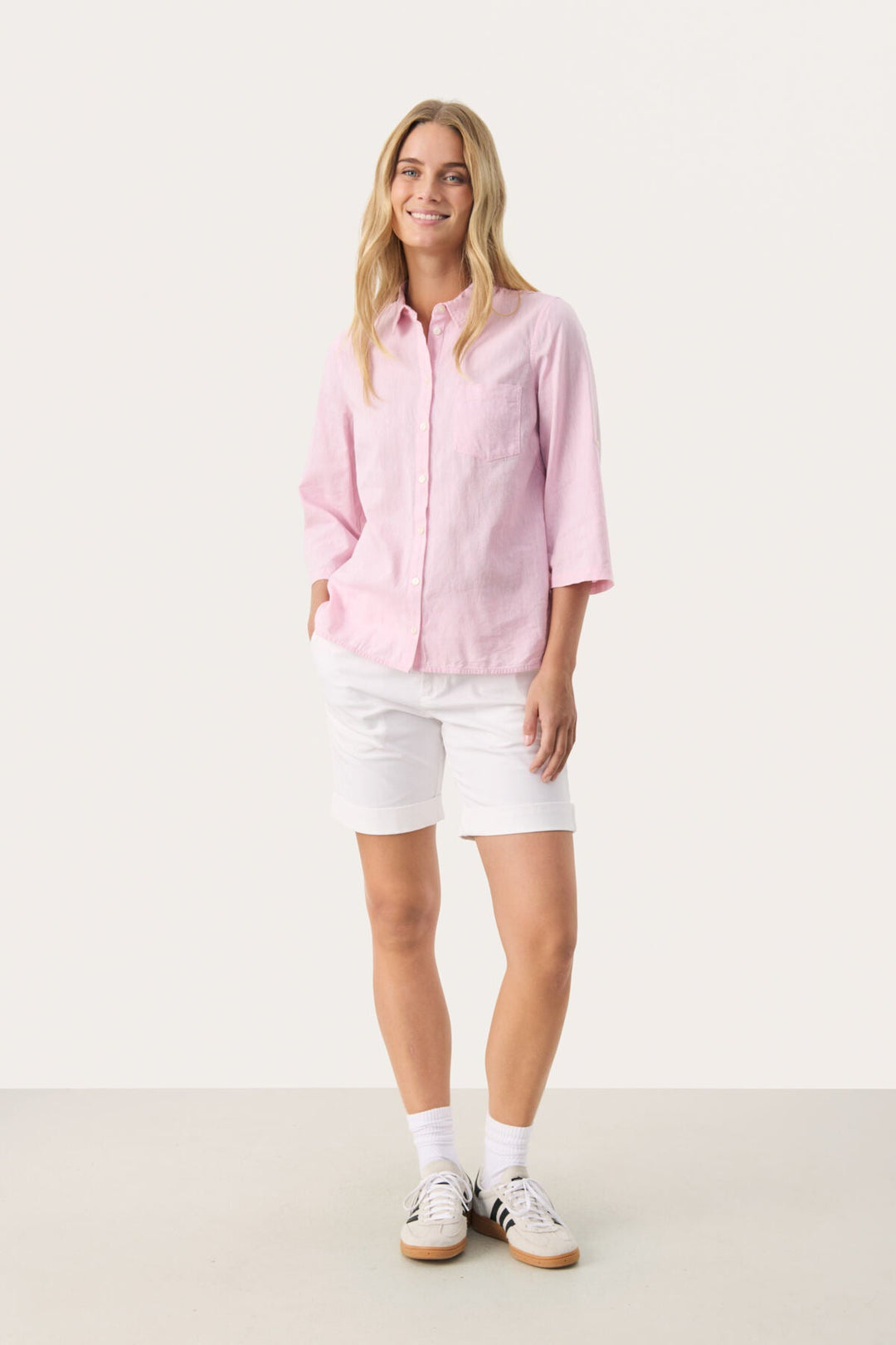 Cindiepw Shirt Pink Nectar Chambrey | Skjorter og bluser | Smuk - Dameklær på nett