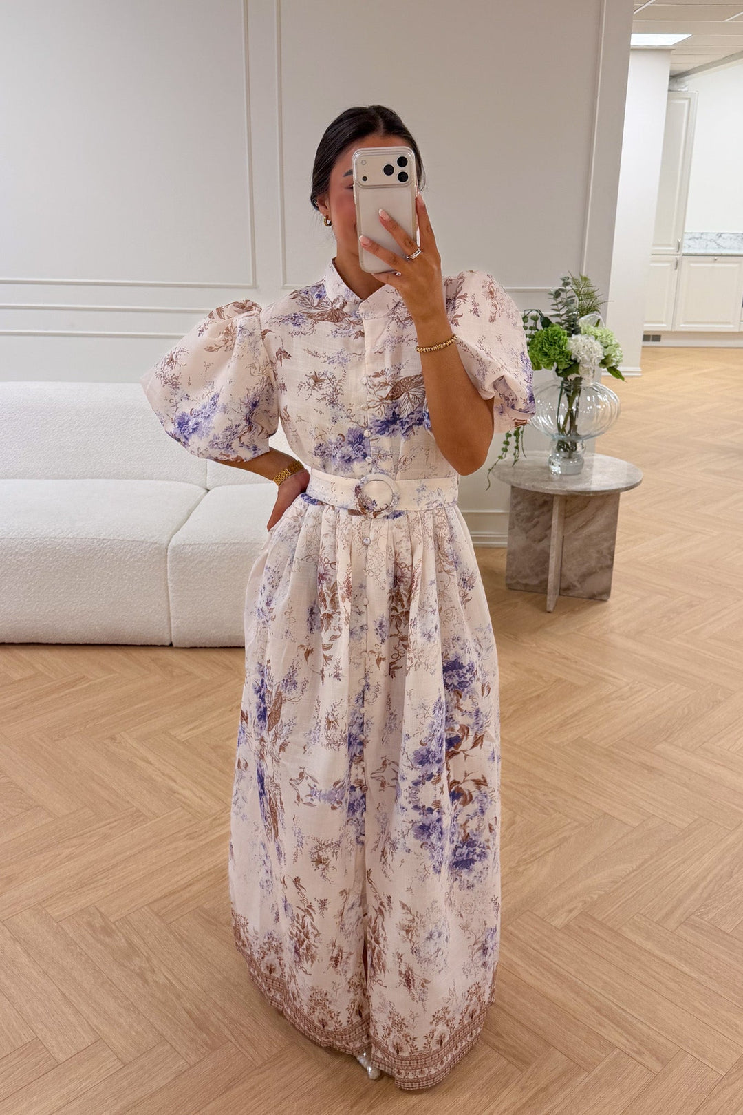 Clair Midi Dress Beige | Kjoler | Smuk