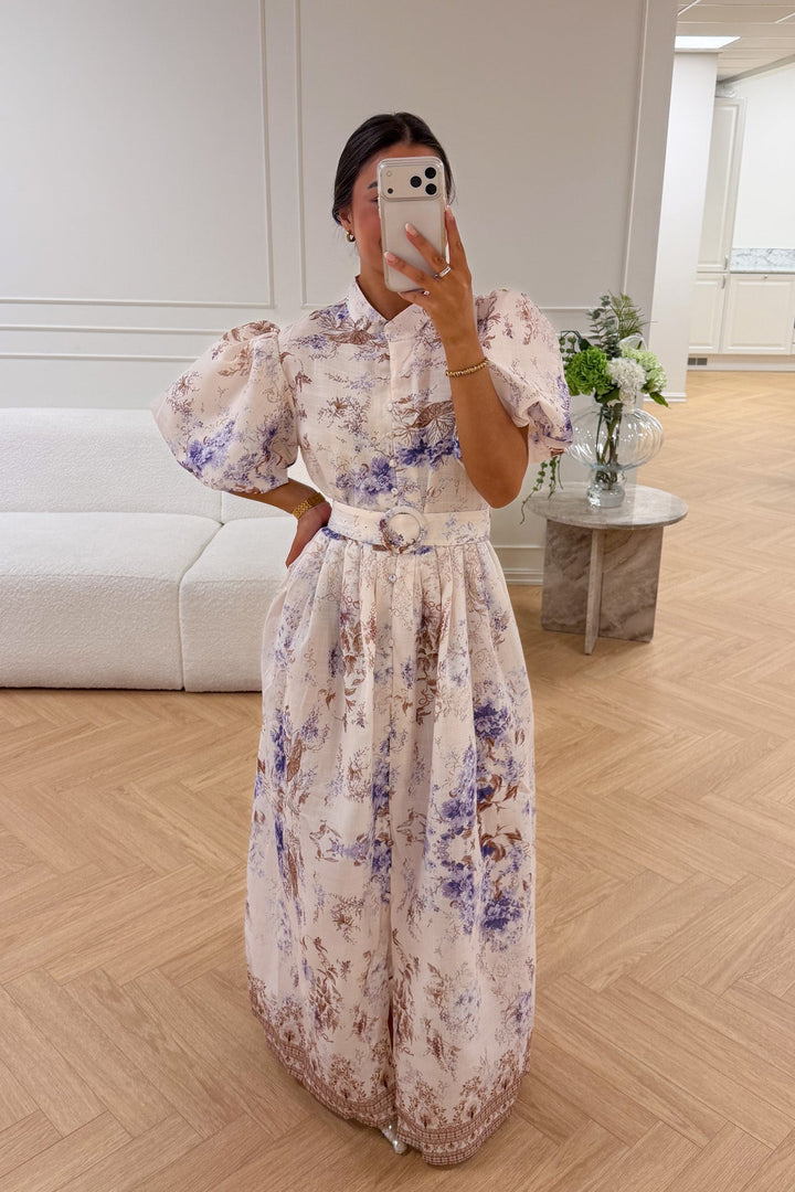 Clair Midi Dress Beige | Kjoler | Smuk