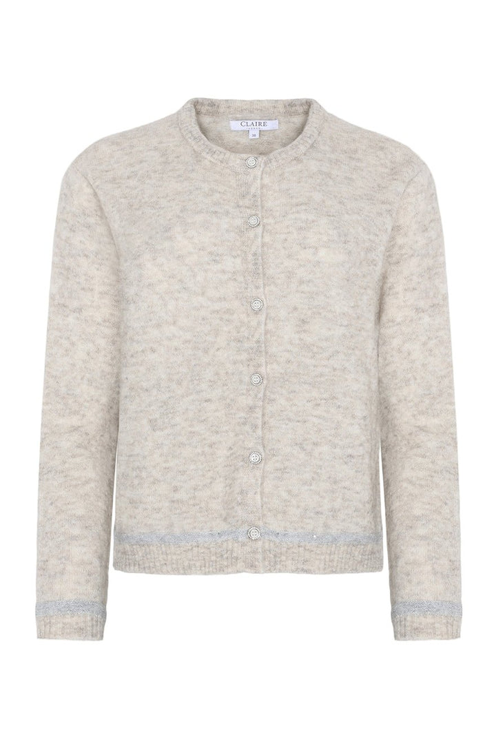 Claire Knit Snow White Melange | Genser | Smuk - Dameklær på nett