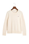 Classic Cotton Crew Neck Sweater Cream