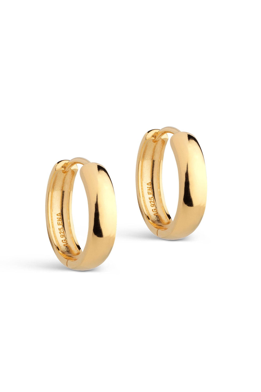 Classic Wide 20 Mm Earrings Gold | Accessories | Smuk