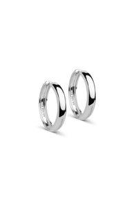 Classic Wide 25 Mm Earrings Silver
