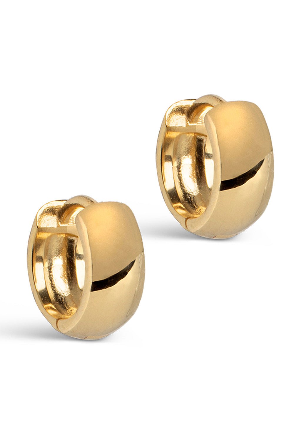 Classic Wide Earrings 11M Gold | Accessories | Smuk - Dameklær på nett