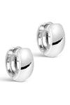 Classic Wide Earrings 11M Silver