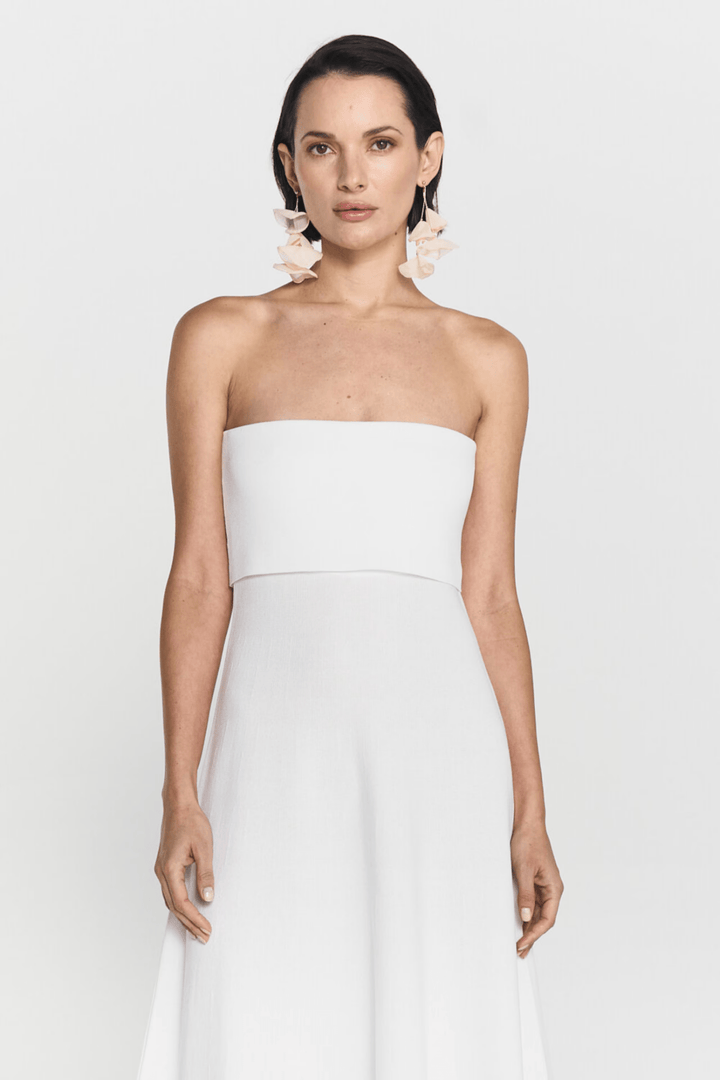 Clementina Midi Dress Off White | Kjoler | Smuk - Dameklær på nett