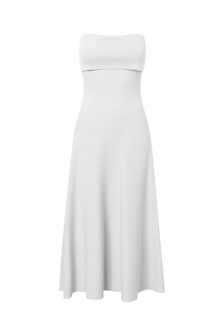 Clementina Midi Dress Off White | Kjoler | Smuk - Dameklær på nett