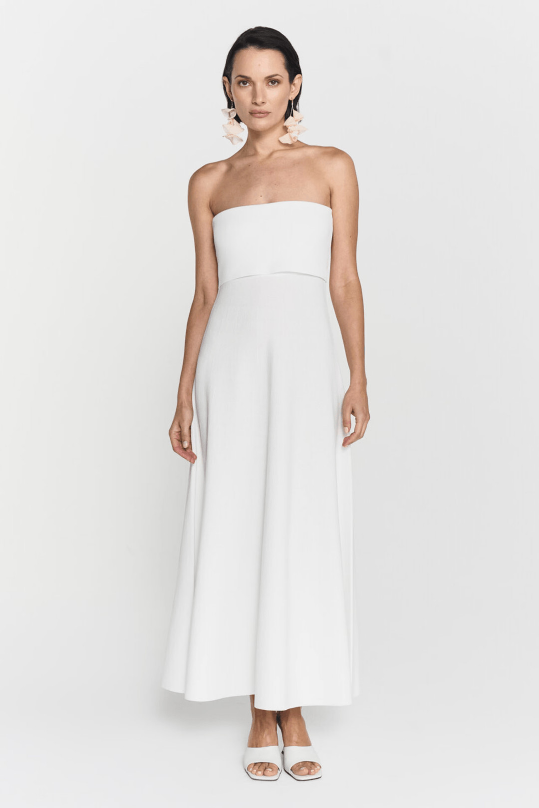 Clementina Midi Dress Off White | Kjoler | Smuk - Dameklær på nett