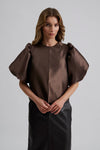 Cleo Blouse Chocolate
