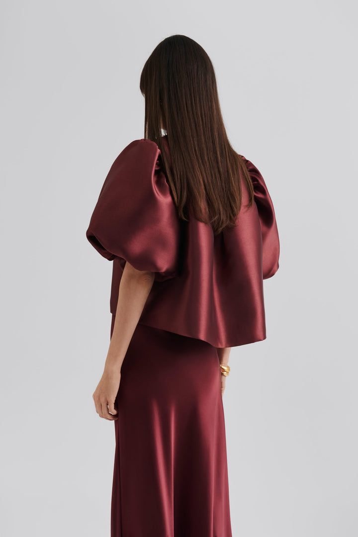 Cleo Blouse Wine | Skjorter og bluser | Smuk - Dameklær på nett