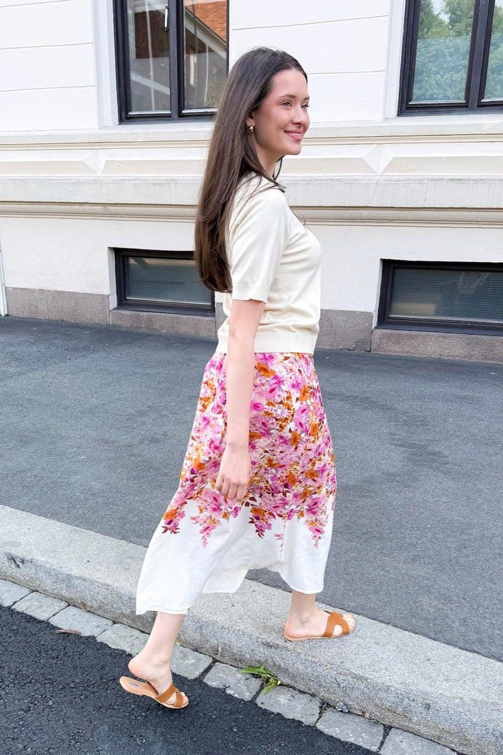 Cleo Hw Long Skirt Birch Cleo Print | Skjørt | Smuk - Dameklær på nett