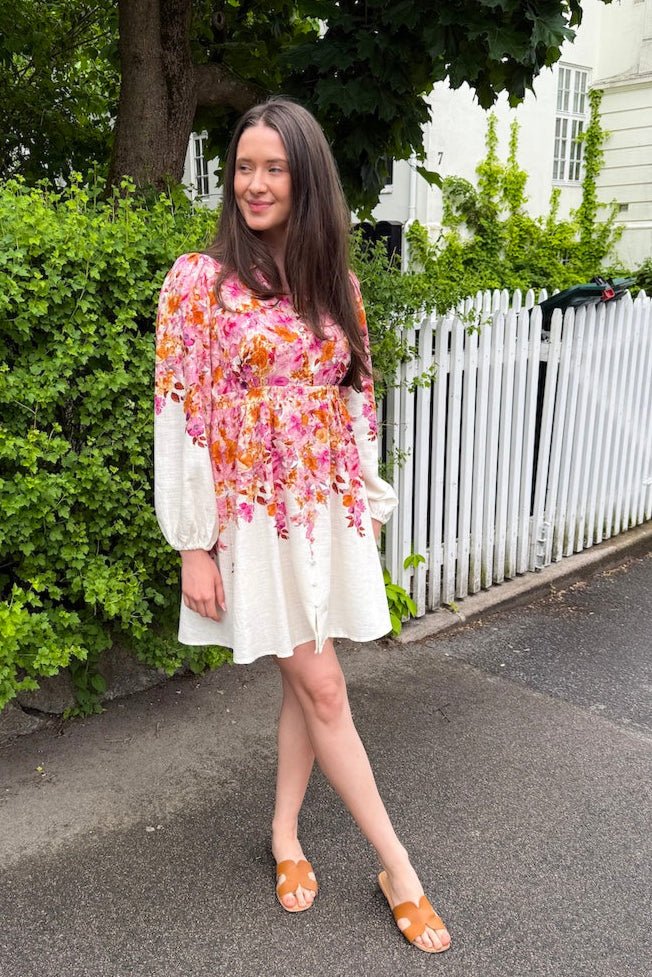 Cleo Ls Dress Birch Cleo Print | Kjoler | Smuk - Dameklær på nett