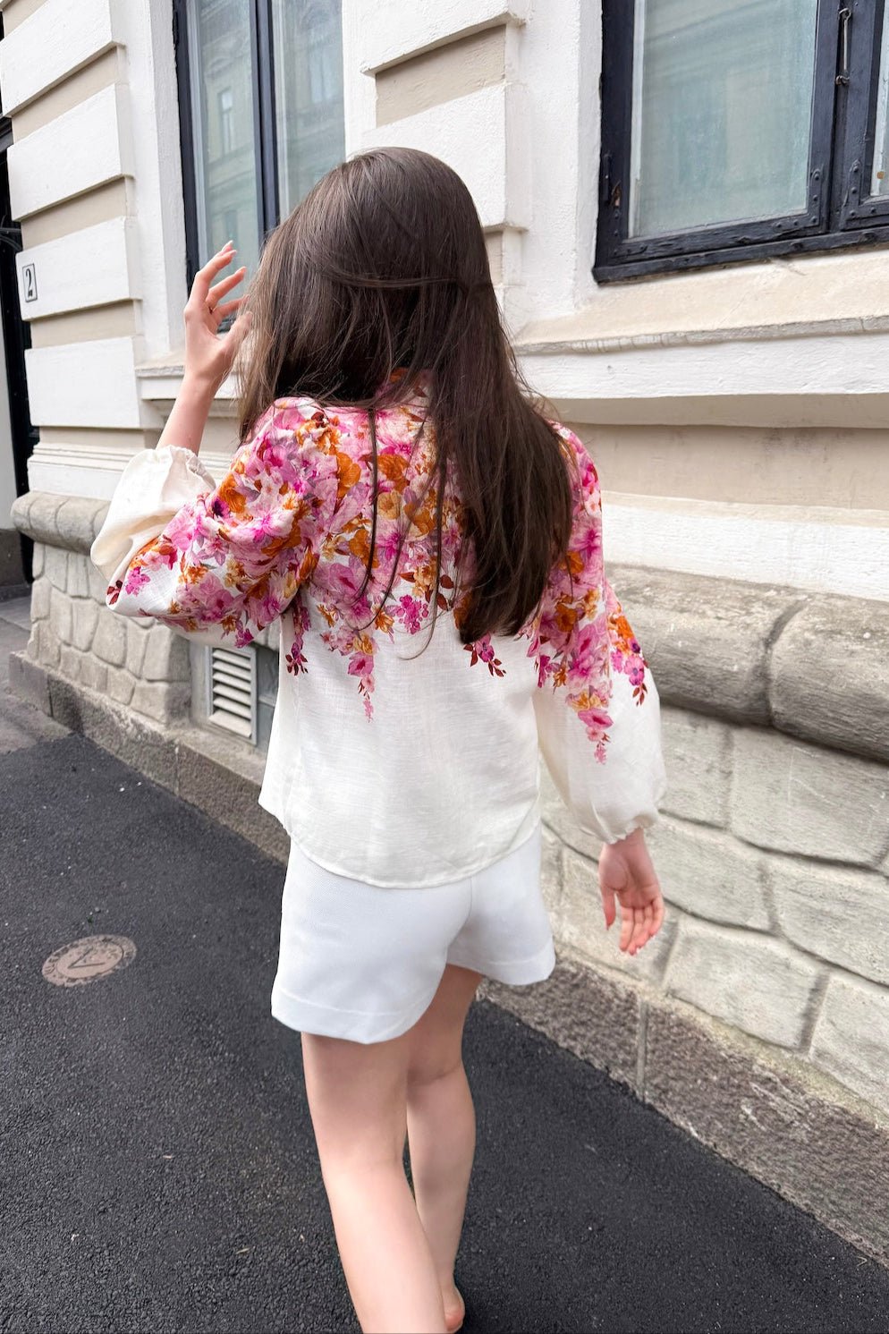 Cleo Ls Shirt Birch Cleo Print | Skjorter og bluser | Smuk - Dameklær på nett