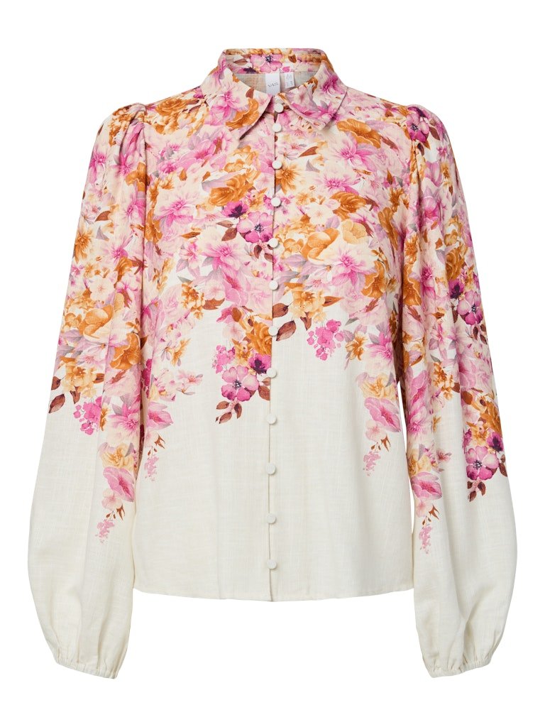 Cleo Ls Shirt Pale Lilac Cleo Print | Skjorter og bluser | Smuk