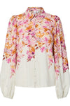 Cleo Ls Shirt Pale Lilac Cleo Print