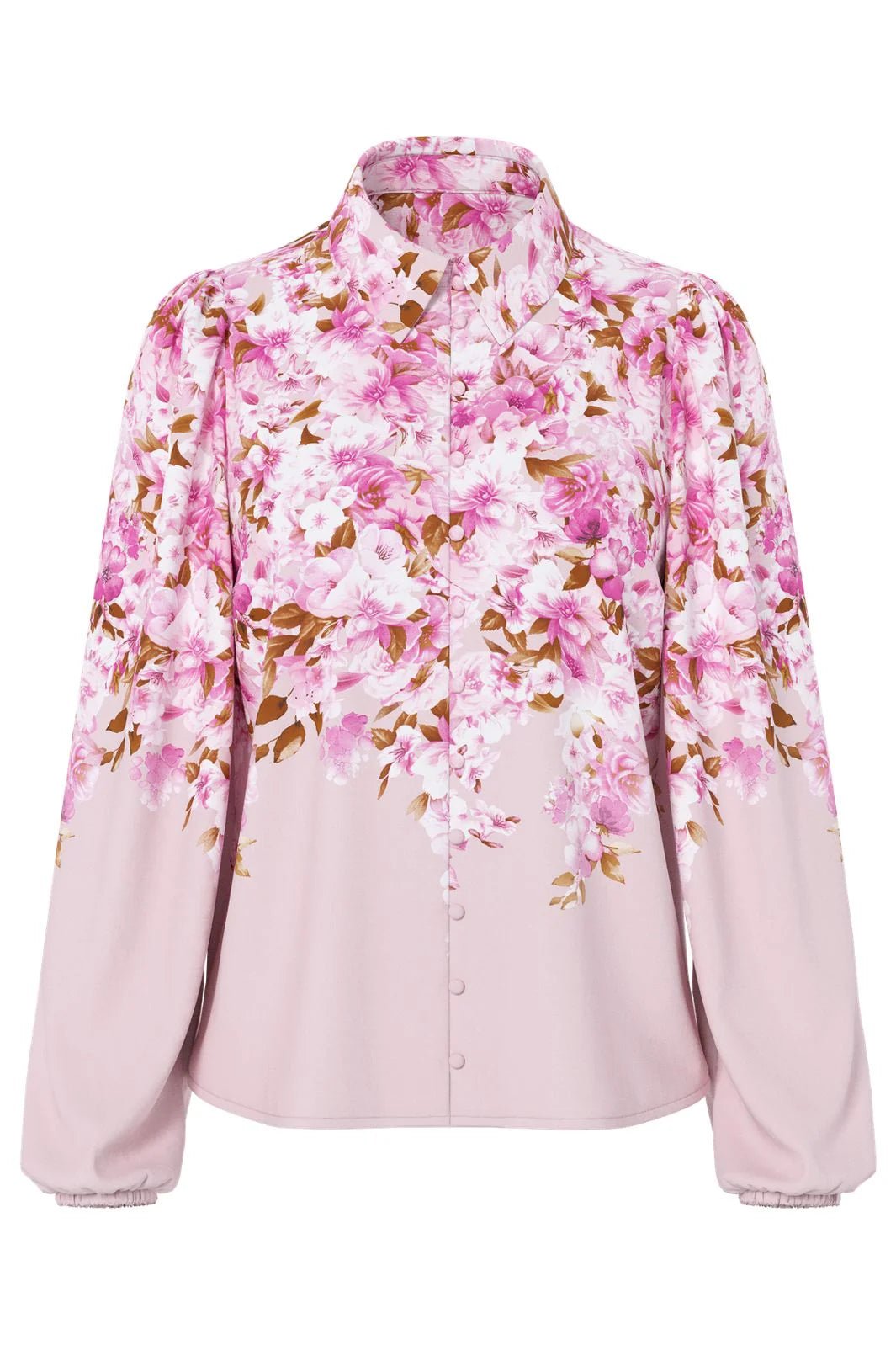 Cleo Ls Shirt Pale Lilac Cleo Print | Skjorter og bluser | Smuk