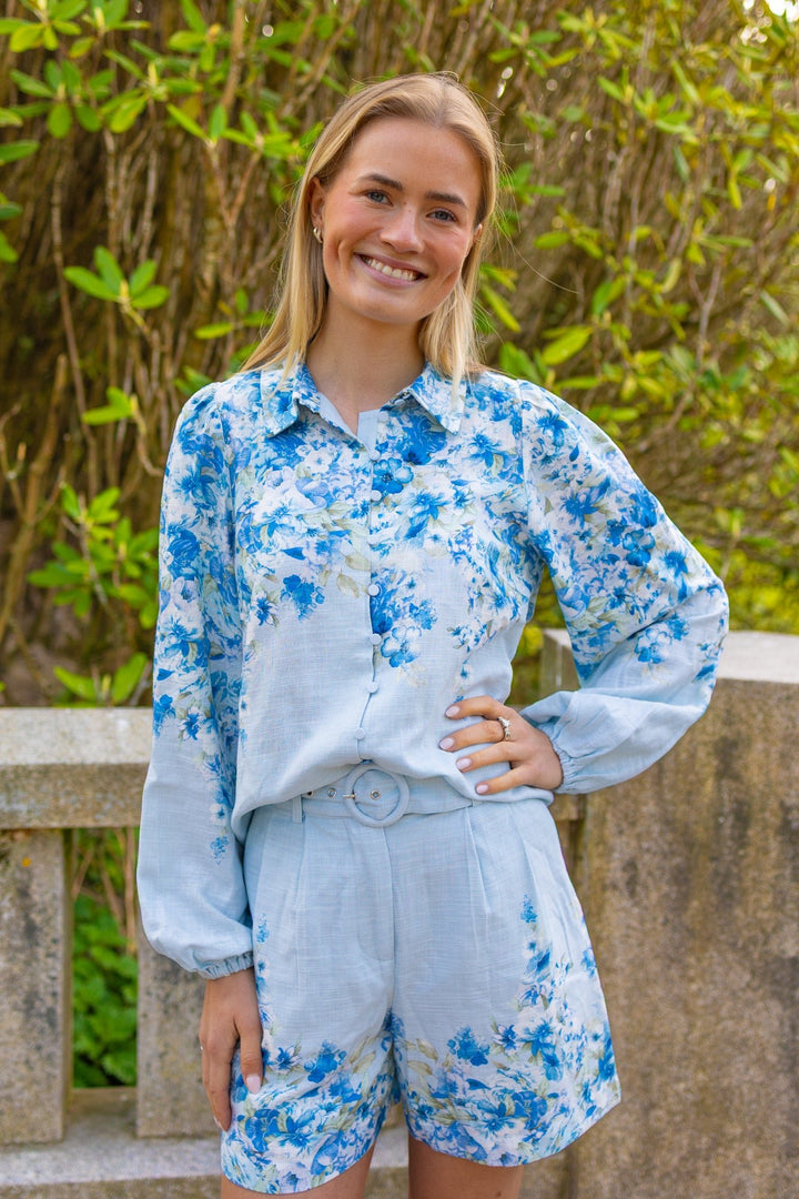 Cleo Ls Shirt Skyway Cleo Print | Skjorter og bluser | Smuk