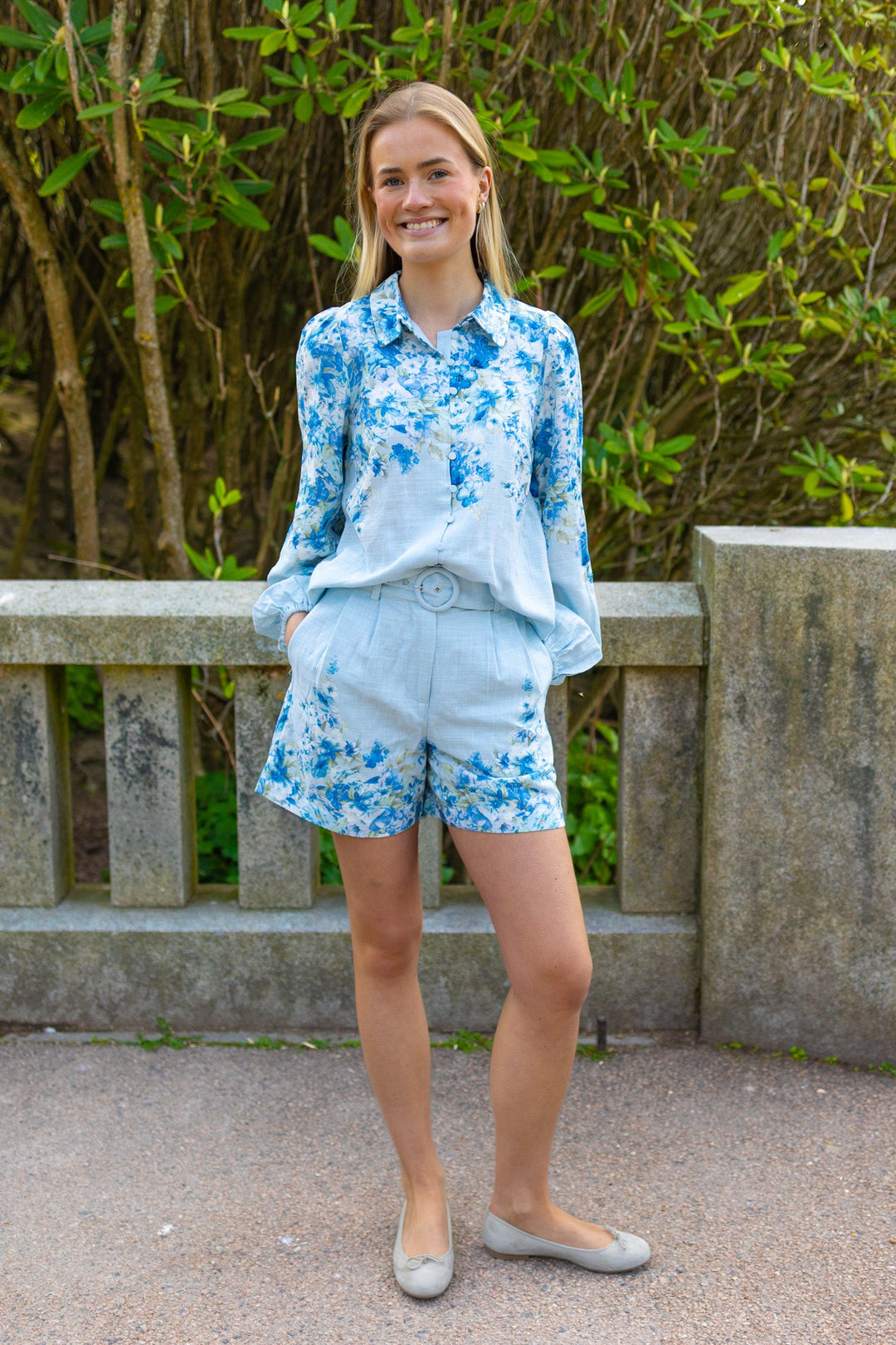 Cleo Ls Shirt Skyway Cleo Print | Skjorter og bluser | Smuk