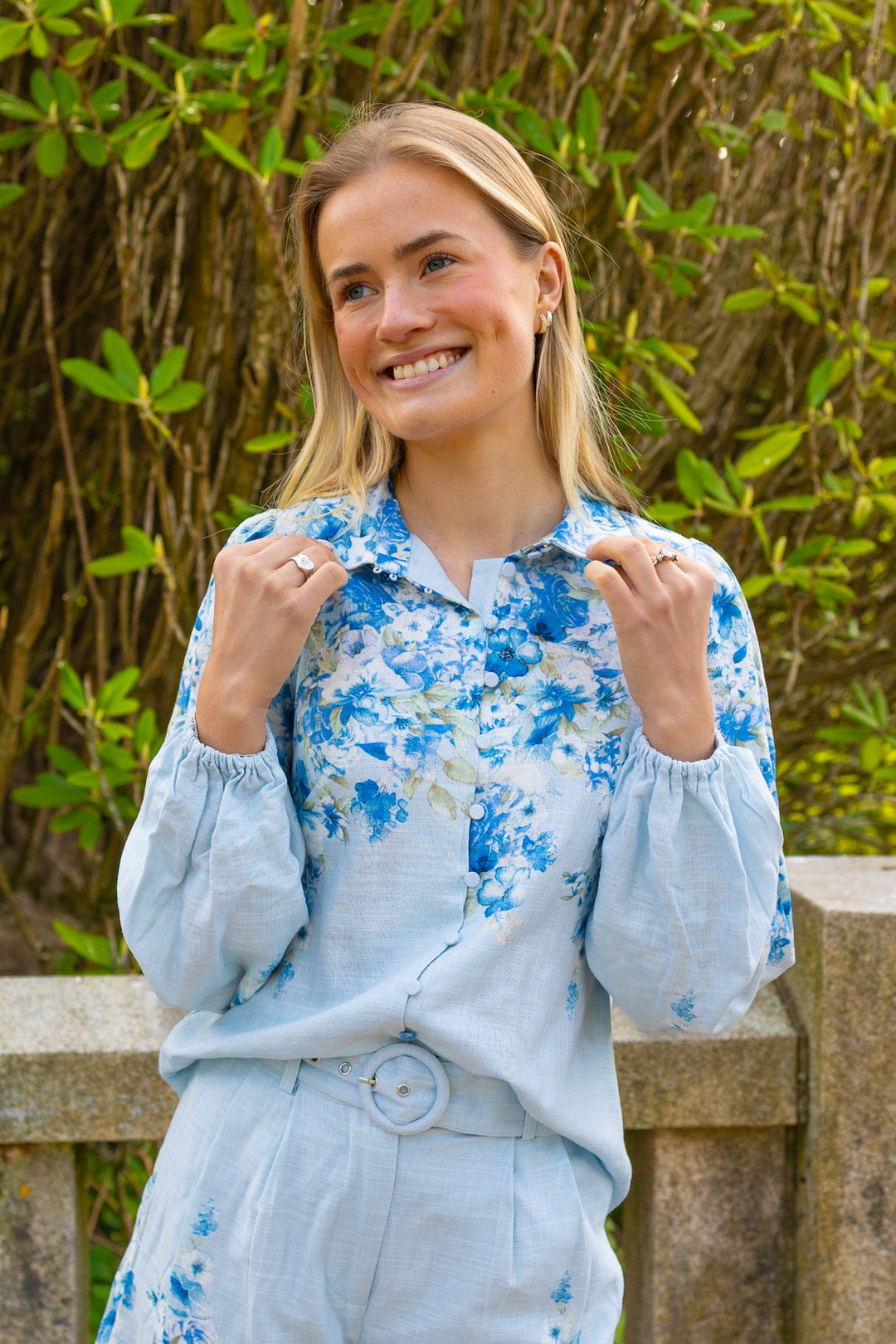 Cleo Ls Shirt Skyway Cleo Print | Skjorter og bluser | Smuk