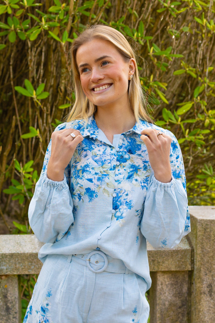 Cleo Ls Shirt Skyway Cleo Print | Skjorter og bluser | Smuk