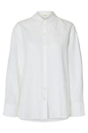 Cleo Oversize Linen Blend Shirt Bright White