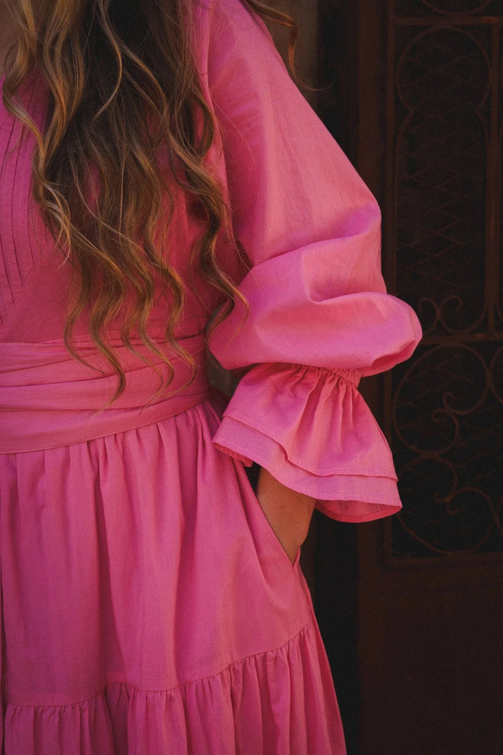 Coco Cotton Dress Pink | Kjoler | Smuk