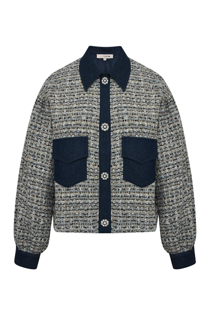 Coco Jacket White/Blue | Yttertøy | Smuk - Dameklær på nett