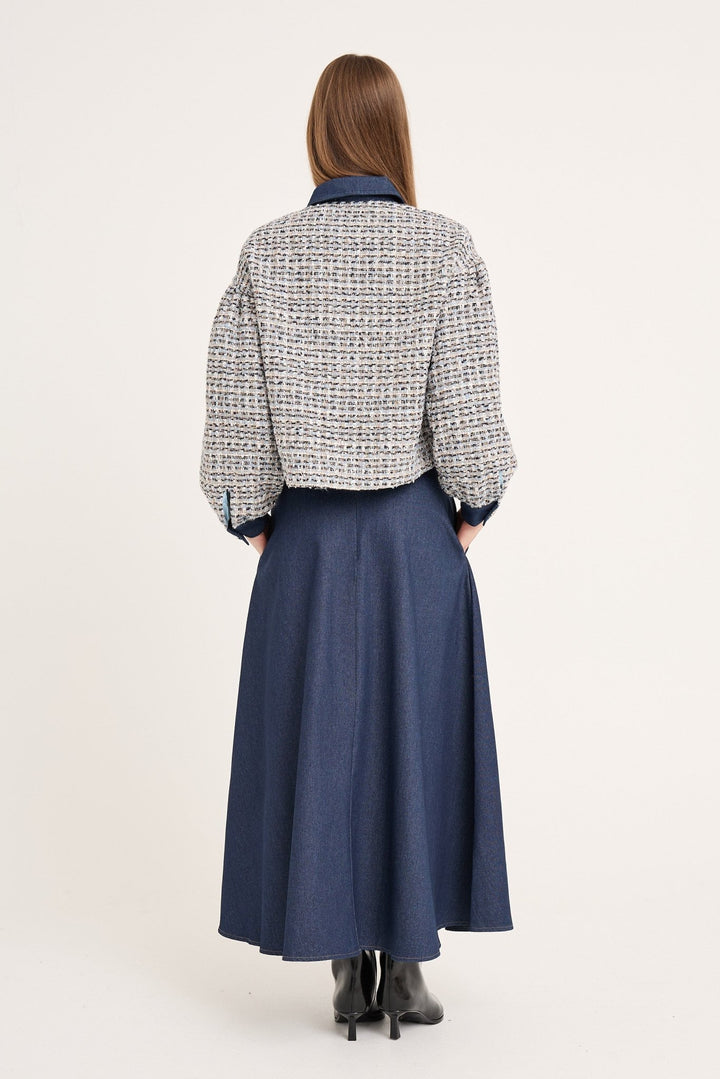 Coco Jacket White/Blue | Yttertøy | Smuk - Dameklær på nett