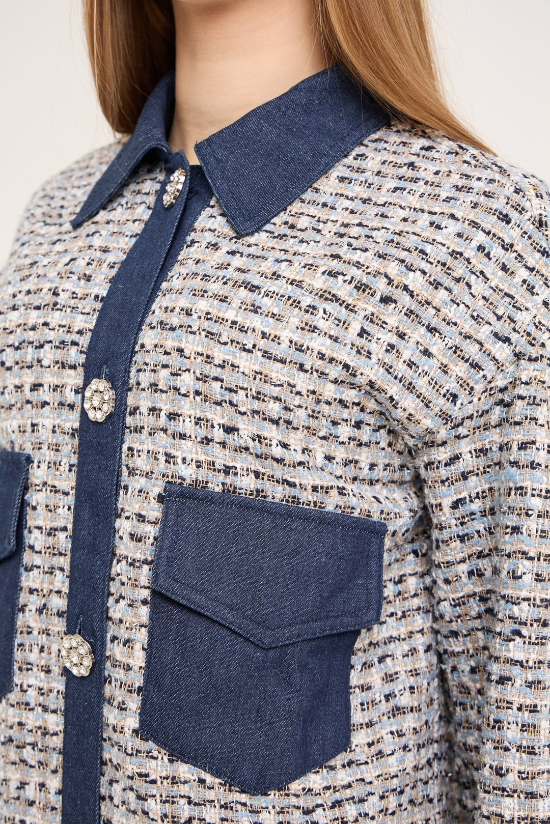 Coco Jacket White/Blue | Yttertøy | Smuk - Dameklær på nett