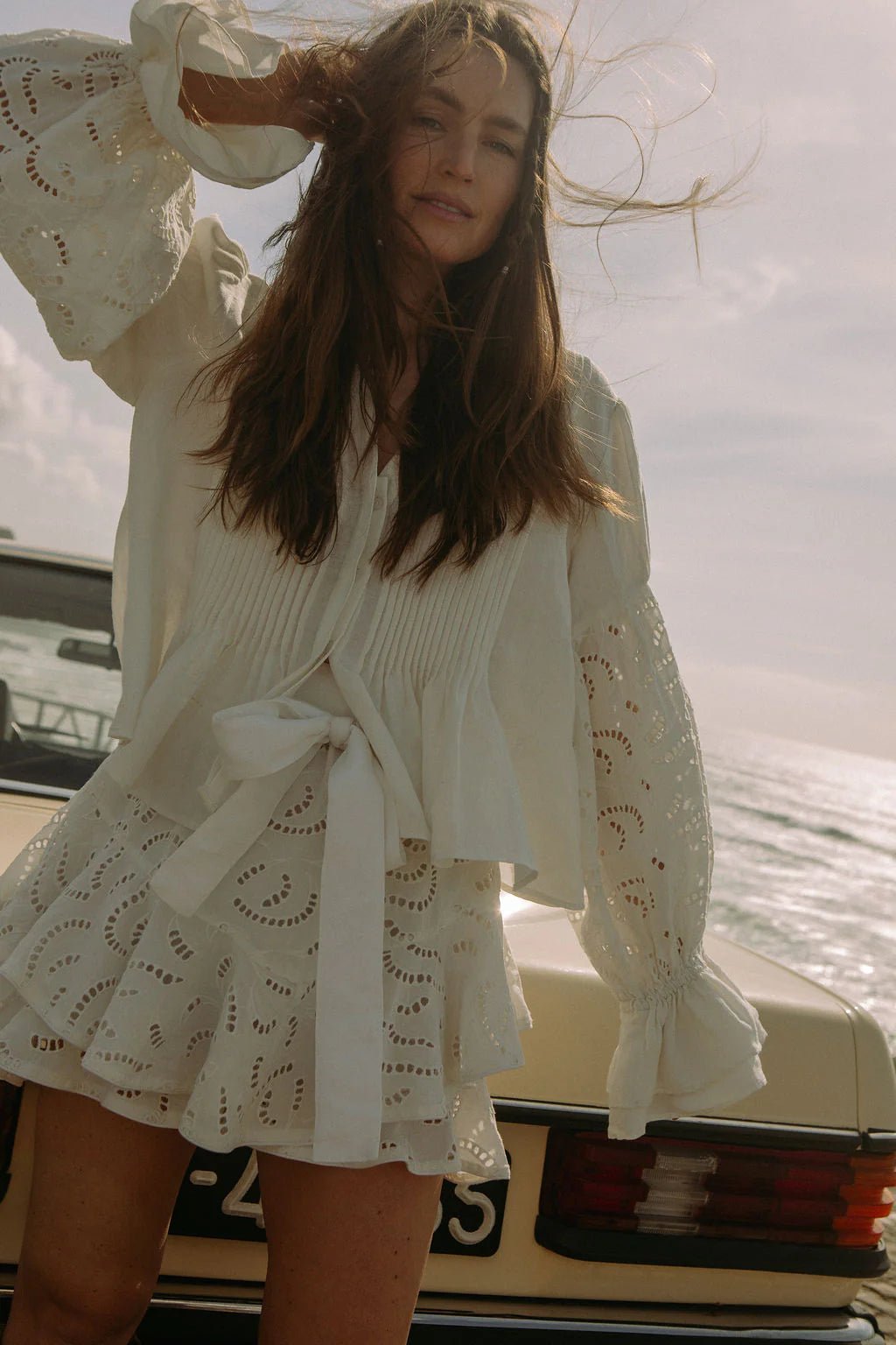 Coco Skirt Shorts Offwhite | Shorts | Smuk - Dameklær på nett